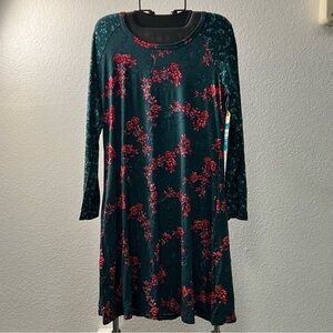 The Pioneer Woman Green Floral Knit Dress Size M